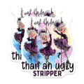 (2 Pack) I Work Harder Than an Ugly Stripper Magnets - Funny Work Humor - Sarcastic Quote Gifts for Women - 5 Inches On Longest Side - Thick Durable Magnet - Made in USA - MAG39435