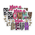 (2 Pack) Mama Mommy Mom Bruh Magnets - Sarcastic Mom Life - Trendy Motherhood Decor - 5 Inches On Longest Side - Thick Durable Magnet - Made in USA - MAG25897