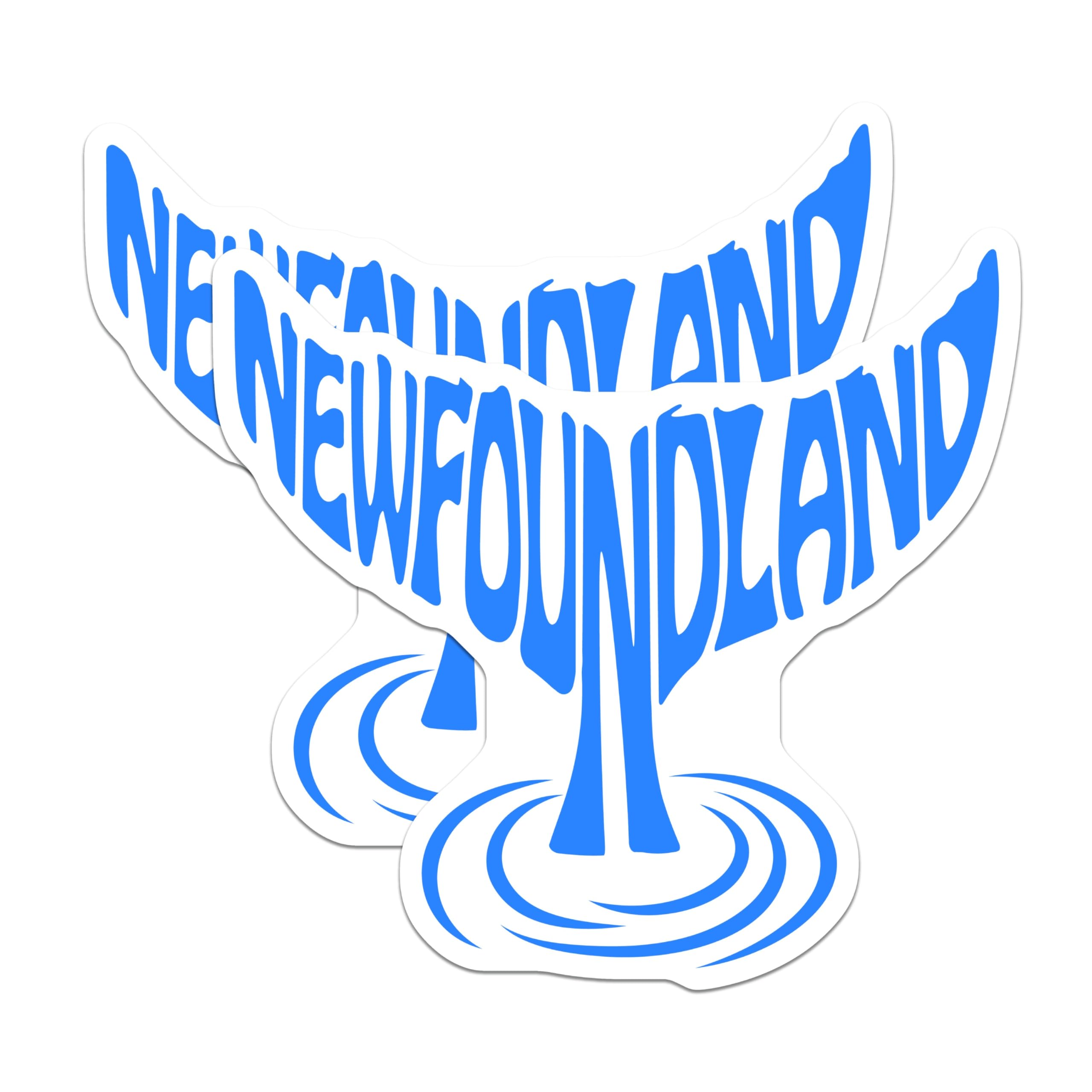 (2 Pack) Newfoundland Magnets - Whale Tail Souvenir - Newfoundland Decor - 5" On Longest Side - Premium Magnet - for Cars, Refrigerators, Toolboxes, Lockers - Made in USA - MAG18145
