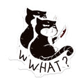 (2 Pack) Evil Cat Magnets - Funny Cat Meme - Sarcastic Cat Decor - 5" On Longest Side - Premium Magnet - for Cars, Refrigerators, Toolboxes, Lockers - Made in USA - MAG14674