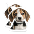 (2 Pack) Cute Beagle Puppy Magnets - Dog Mom Accessories - Animal Lover Refrigerator Decor - 5 Inches On Longest Side - Thick Durable Magnet - Made in USA - MAG25415