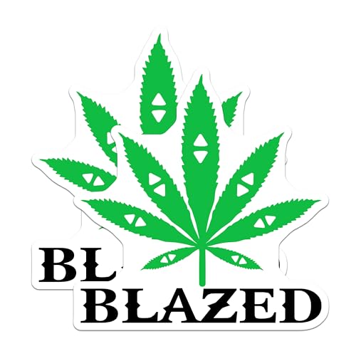 (2 Pack) Cannabis Leaf Magnets Magnets - Marijuana Decor - Funny Weed Design - 5" On Longest Side - Made in USA - Sticks to Refrigerators & Metal Surfaces - MAG8616