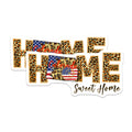 (2 Pack) Colorado Home Sweet Home Magnets - Leopard Print Sunflower - American Flag Decor - 5 Inches On Longest Side - Thick Durable Magnet - Made in USA - MAG19438