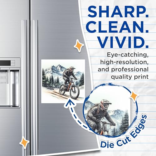 (2 Packs) Mountain Biking Riding in The Mountains Magnets - Mountain Biking - 5 Inches On Longest Side - Premium Magnet - for Fridges, Toolboxes, Cars - Made in USA - MAG2496