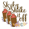 (3 Pack) Shake It Off Decals - Cocktail Lover Stickers - Laptop Decals - 3 Inches On Longest Side - Easy Peel & Apply - Made in USA - 3MCS1821