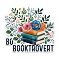 (2 Pack) Booktrovert Magnets - Floral Book Lover Magnets - Bookworm Magnets for Readers- 5" On Longest Side - for Fridges, Toolboxes, Cars - Made in USA - MAG2756
