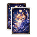 (2 Pack) Moon Goddess Magnets - Celestial Decor - Dreamy Night Sky Art - 5" On Longest Side - Premium Magnet - for Cars, Refrigerators, Toolboxes, Lockers - Made in USA - MAG15317