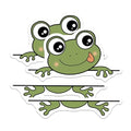 (2 Pack) Cute Frog Magnets - Adorable Animal - Fun Home Decor - 5" On Longest Side - for Cars, Fridges, Toolboxes - Made in USA - MAG6642