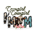 (2 Pack) Cowgirl Mom Magnets - Western Farmhouse Refrigerator Decor - Country Life Animal Lover Accent for Women - 5 Inches On Longest Side - Thick Durable Magnet - Made in USA - MAG30737