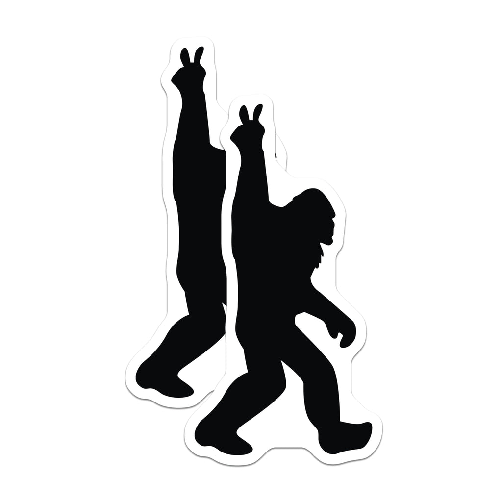 (2 Pack) Bigfoot Magnets - Sasquatch Cryptid Decor - Wilderness Creature Art - Refrigerator Locker Display - 5 Inches On Longest Side - Thick Durable Magnet - Made in USA - MAG23218
