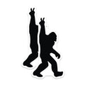 (2 Pack) Bigfoot Magnets - Sasquatch Cryptid Decor - Wilderness Creature Art - Refrigerator Locker Display - 5 Inches On Longest Side - Thick Durable Magnet - Made in USA - MAG23218