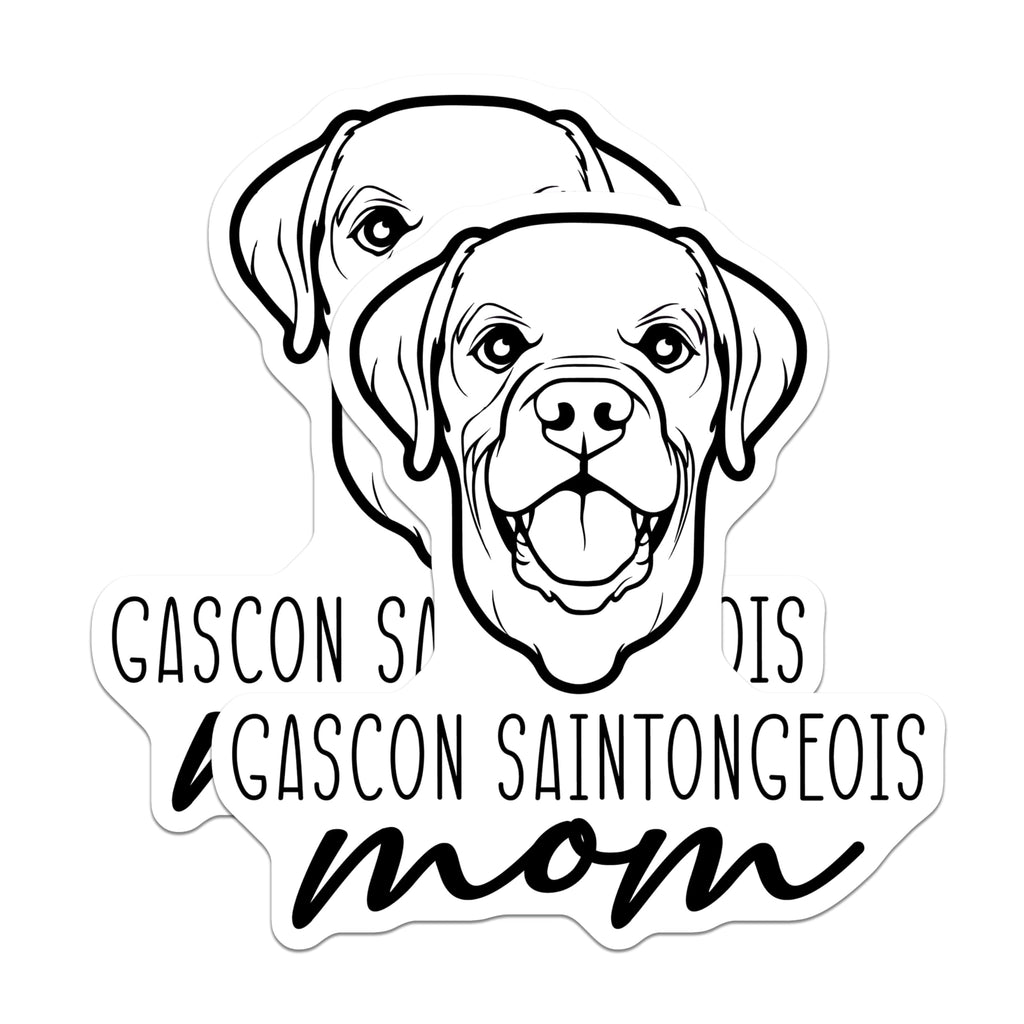 (2 Pack) Gascon Saintongeois Mom Magnets - Dog Breed Lover Decor - Pet Parent Accessory for Fridge - 5 Inches On Longest Side - Thick Durable Magnet - Made in USA - MAG27040