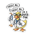 (2 Pack) Funny Duck Illustration Magnet - 5" On Longest Side - Sticks to Smooth Flat Surfaces - Made in USA - MAG9536