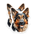 (2 Pack) German Shepherd Magnets - GSD Dog Lover Decor - Pet Owner Accessory - Loyal Canine Breed Art - 5 Inches On Longest Side - Thick Durable Magnet - Made in USA - MAG28830