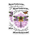 (2 Pack) Dragonfly Lotus Magnets - Spiritual Inspirational Quote - Positive Blessing Decor - 5 Inches On Longest Side - Thick Durable Magnet - Made in USA - MAG38933