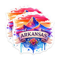 (2 Pack) Arkansas Souvenir Magnets - Scenic Arkansas State Magnets - Travel Keepsake - Artistic Landscape Magnet - 5" On Longest Side - for Cars, Fridges, Toolboxes - Made in USA - MAG6911