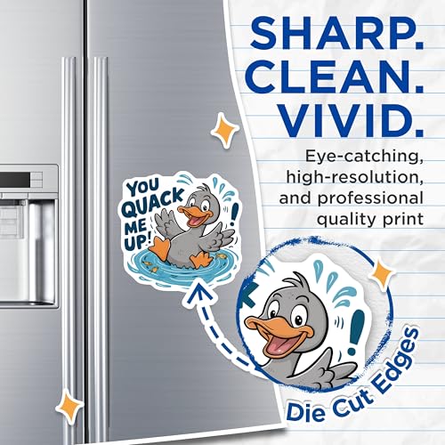 (2 Pack) Funny Quotes Magnet - 5" On Longest Side - Sticks to Smooth Flat Surfaces - Made in USA - MAG9523