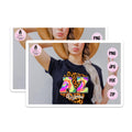 (2 Pack) Arizona State Magnets - Tie Dye Design - Leopard Print Accent - 5" On Longest Side - Premium Magnet - for Cars, Refrigerators, Toolboxes, Lockers - Made in USA - MAG17590