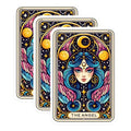 (3 Pack) Angel Tarot Card Decals - Celestial Art Stickers - Laptop Decal - 3 Inches On Longest Side - Easy Peel & Apply - Made in USA - 3MCS4111