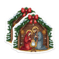 (2 Pack) Nativity Magnets - Holy Family Decor - Christmas Refrigerator Magnets - 5 Inches On Longest Side - Thick Durable Magnet - Made in USA - MAG30204
