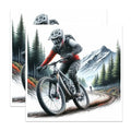 (2 Packs) Mountain Biking Riding in The Mountains Magnets - Mountain Biking Magnets - 5 Inches On Longest Side - Premium Magnet - for Fridges, Toolboxes, Cars - Made in USA - MAG2498