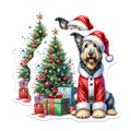 (2 Pack) Santa Dog Magnets - Cute Christmas Pet Decor - Holiday Kitchen Magnets - 5 Inches On Longest Side - Thick Durable Magnet - Made in USA - MAG27704