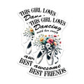 (2 Pack) Dancing Girl Magnets - Crazy Friends - Ballerina Shoe Floral - Dancer Decor - 5" On Longest Side - Premium Magnet - for Cars, Refrigerators, Toolboxes, Lockers - Made in USA - MAG15642