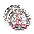 (2 Pack) Coffee in The Morning Magnets - Evening Coffee Time - Cute Owl Design - 5" On Longest Side - for Cars, Fridges, Toolboxes - Made in USA - MAG4369