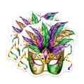 (2 Pack) Mardi Gras Magnets - Carnival Mask Decor - New Orleans Fridge Magnets - 5" On Longest Side - Premium Magnet - for Cars, Refrigerators, Toolboxes, Lockers - Made in USA - MAG16324