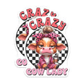 (2 Pack) Crazy Cow Lady Magnets - Funny Animal Magnets - Cute Cow Design Home - Fridge Magnets - 5" On Longest Side - for Cars, Fridges, Toolboxes - Made in USA - MAG3779