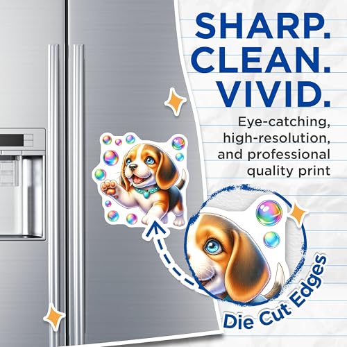 (2 Pack) Dog Lover Gifts Magnet - 5" On Longest Side - Sticks to Smooth Flat Surfaces - Made in USA - MAG9617