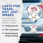(2 Pack) Funny Duck Magnets - I Do Not Feel Bonita - I Feel Stressita - Cute Animal Magnets - Fridge - Office Magnets - 5" On Longest Side - for Cars, Fridges, Toolboxes - Made in USA - MAG4607