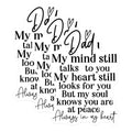 (3 Pack) Dad Remembrance Decals - Loss of Dad Stickers - Memorial Quote Decal - 3 Inches On Longest Side - Easy Peel & Apply - Made in USA - 3MCS1854