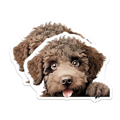 (2 Pack) Animal Lover Decor Magnet - 5" On Longest Side - Sticks to Smooth Flat Surfaces - Made in USA - MAG10285