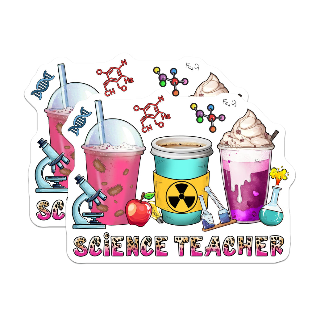 (2 Pack) Science Teacher Magnets - 5" On Longest Side - for Cars, Fridges, Toolboxes - Made in USA - MAG7837