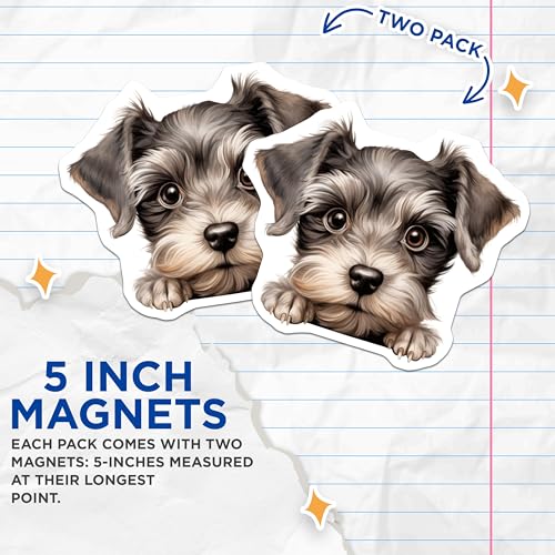 (2 Pack) 5" On Longest Side Magnet - Sticks to Smooth Flat Surfaces - Made in USA - MAG10229