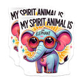 (2 Pack) Elephant Spirit Animal Magnets - Cute Animal - Fridge Magnets - 5" On Longest Side - Premium Magnet - for Cars, Refrigerators, Toolboxes, Lockers - Made in USA - MAG15662