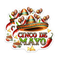 (2 Pack) Cinco De Mayo Stickers - Festive Fiesta - Mexican Celebration - 5" On Longest Side - Sticks to Smooth Flat Surfaces - Made in USA - BMCS9757