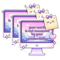 (3 Pack) Productivity Decals - Motivation Sticker - Laptop Decals - 3 Inches On Longest Side - Easy Peel & Apply - Made in USA - 3MCS6263
