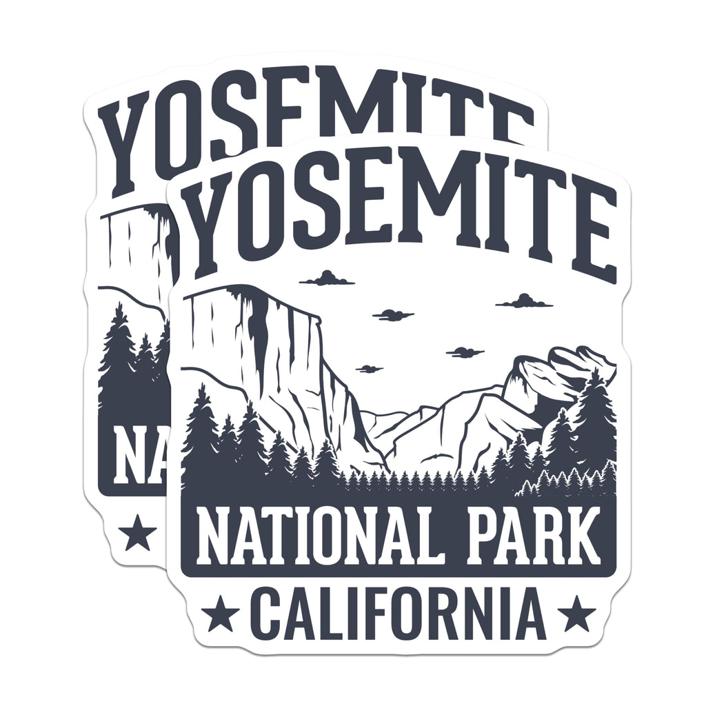 (2 Pack) Yosemite National Park Magnets - California Nature - Scenic Landscape - Travel Souvenir - 5 Inches On Longest Side - Thick Durable Magnet - Made in USA - MAG19015
