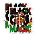 (2 Pack) Black Girl Magic Magnets - 5" On Longest Side - for Cars, Fridges, Toolboxes - Made in USA - MAG7360