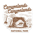 (2 Pack) Canyonlands National Park Magnets - Mesa Arch Scenic Souvenir - Utah Desert Landscape Decor - 5 Inches On Longest Side - Thick Durable Magnet - Made in USA - MAG19047