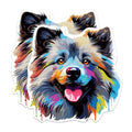 (2 Pack) Keeshond Dog Breed Magnets - 5 Inches On Longest Side - Choose from Over 100 Dog Breeds - for Cars, Refrigerators, Toolboxes - Made in USA - MAG1889