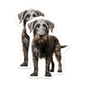 (2 Pack) Schnauzer Dog Magnets - Wire Haired Pet Art - Dog Lover Refrigerator Decor - 5 Inches On Longest Side - Thick Durable Magnet - Made in USA - MAG28706