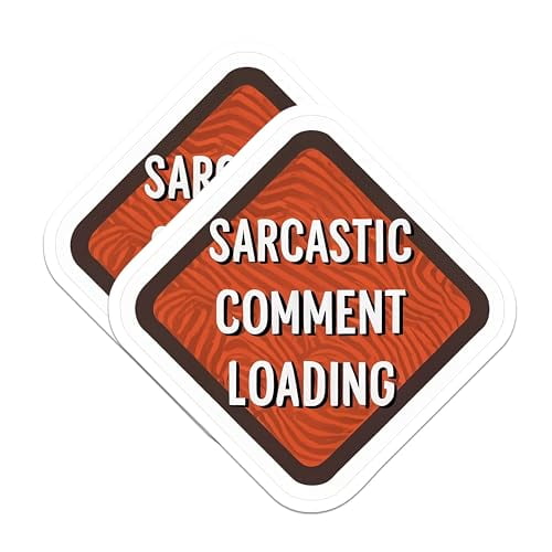 (2 Pack) Sarcastic Comment Loading Magnets - Funny Sarcastic Sarcasm - 5" On Longest Side - Premium Magnet - for Cars, Refrigerators, Toolboxes, Lockers - Made in USA - MAG1678