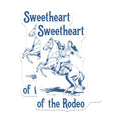 (2 Pack) Rodeo Girl Magnets - Sweetheart Rodeo - Cowgirl Horse Art - 5" On Longest Side - Premium Magnet - for Cars, Refrigerators, Toolboxes, Lockers - Made in USA - MAG18595