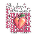 (2 Pack) Teacher Appreciation Magnets - One Loved Teacher - School Staff Recognition - 5" On Longest Side - for Cars, Fridges, Toolboxes - Made in USA - MAG7648