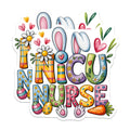 (2 Pack) NICU Nurse Magnets - Easter Bunny Design - Pediatric Nurse Decor - 5" On Longest Side - Premium Magnet - for Cars, Refrigerators, Toolboxes, Lockers - Made in USA - MAG15359