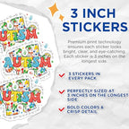 (3 Pack) Autism Awareness Decals - Puzzle Piece - Laptop Decal - 3 Inches On Longest Side - Easy Peel & Apply - Made in USA - 3MCS8606