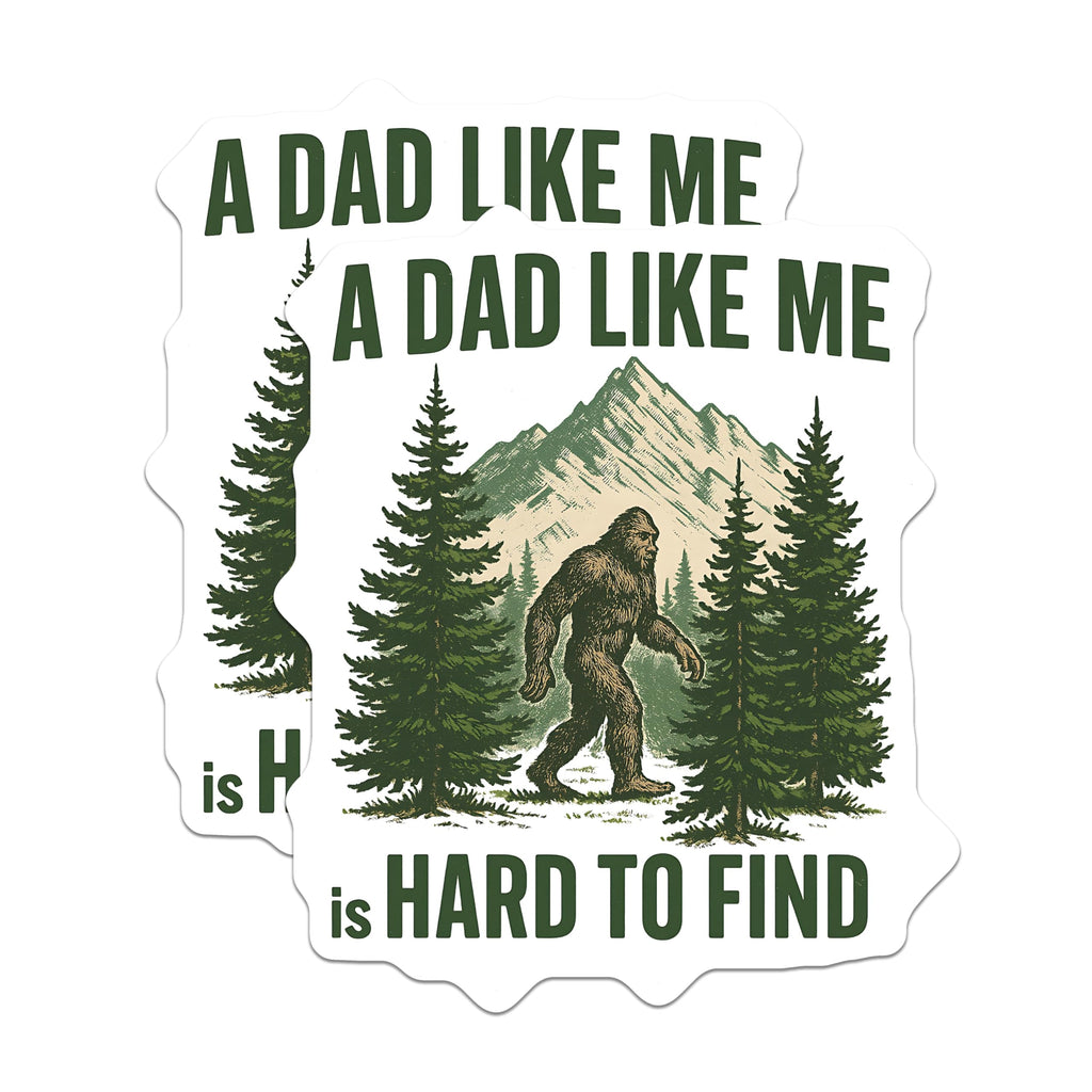 (2 Pack) Bigfoot Dad Magnets - Hard to Find Sasquatch Father Figure - Humorous Wilderness Decor - Unique Dad Gifts for Him - 5 Inches On Longest Side - Thick Durable Magnet - Made in USA - MAG22168
